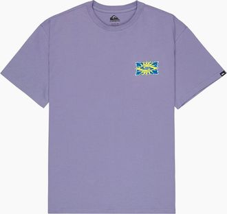 Quiksilver Mens Quiksilver Mens EV Starfish Stamp Graphic Short Sleeve T-Shirt - Purple - Size: 38