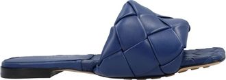 Bottega Veneta Lido Sandal - Dames - Sandalen - Blauw - 37 EU - Leer - Schoenen