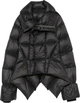 Rick Owens Gewatteerd Jack - Dames - Gewatteerde jassen - Zwart - S - Leer - Jassen