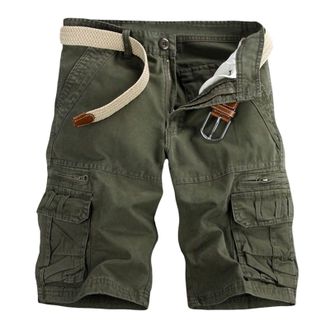 Generic Cargo Shorts Men Loose Fit Military Combat Chino Shorts with Multi Pockets Summer Deals Work Wear Comfortable Casual Outdoors Half Pants for Walking, 