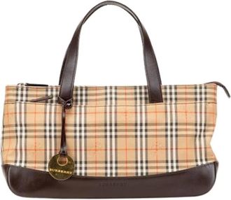 Burberry Pre-owned Handbags, female, Multicolor, Size: ONE SIZE Pre-owned Canvas Handbag