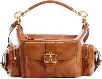 Chloé Camera Leather Top Handle Bag in Clay Brown at Nordstrom