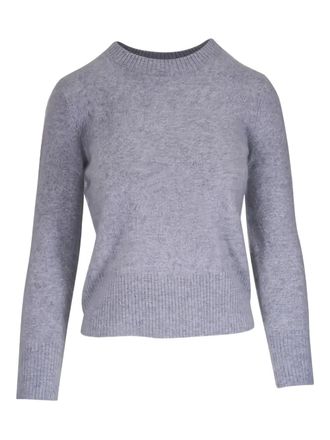 Veronica Beard heather crew-neck sweater - women - Cashmere - M - Grey