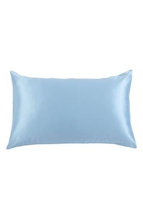Melange Home 100% Pure Mulberry Silk Pillow Case in Blue at Nordstrom Rack, Size Queen