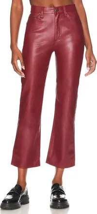 Pistola Denim Womens Lennon High Rise Crop Boot Pants In Carmine