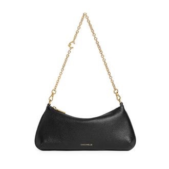 Coccinelle C-Me Chain Mini - Dames - Tassen - Zwart - Maat: ONE Size Katoen