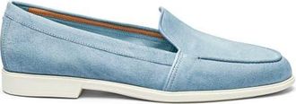 Santoni Womens Suede Loafer in Light Blue at Nordstrom, Size 11.5