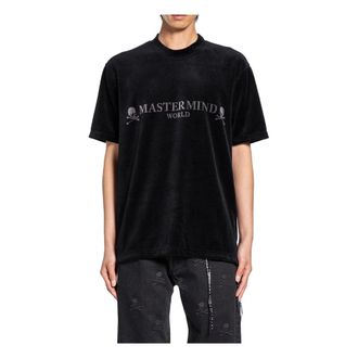 MASTERMIND WORLD Hombre, Camisetas, Negro, Talla: S