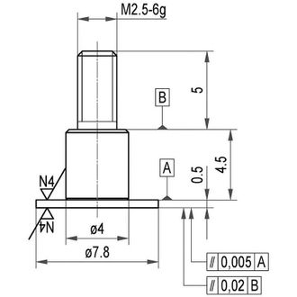 K&auml;fer Inserto De Medida Acero Teller 78x05mm K&auml;fer