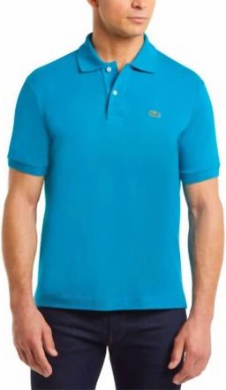 Lacoste Mens Short Sleeve Classic Pique Polo In Ibiza