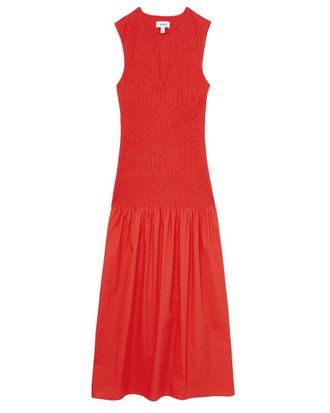 Reiss Annabel Shirred Detail Dress