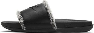 Nike (WMNS) Nike OffCourt Leather Slide Black Fur CV7964-001