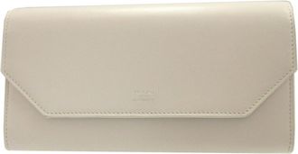 Balenciaga White Leather Coin Purse/Coin Case (Pre-Owned)