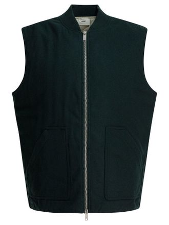Autry Sleeveless Wool Jacket Jackets And Coats Verde-Uomo