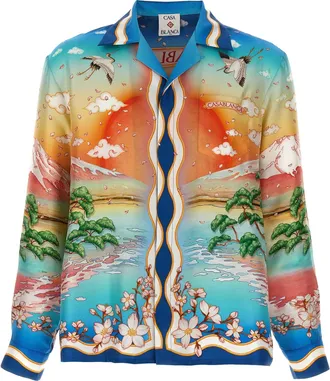 Casablanca Cuban Collar Tennis Club Shirt