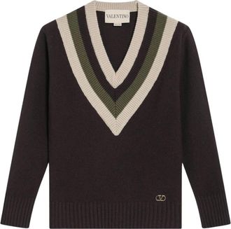 Valentino Garavani Truien & Vesten, Dames, Bruin, M, Wol, Wollen Trui