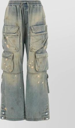 Amiri wide leg cargo jeans multiple pockets