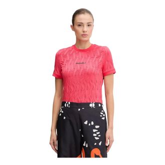 Sportalm T-shirt met ronde hals - Dames - Tops - Rood - Maat: L Poliester
