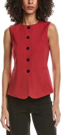 Theory Linen-Blend Vest