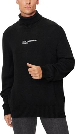 Karl Lagerfeld Rollneck Sweater - Heren - Coltruien - Zwart - M - Wol - Truien & Vesten