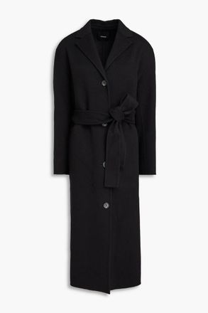 Theory Wool and cashmere-blend felt coat - Black - XS
