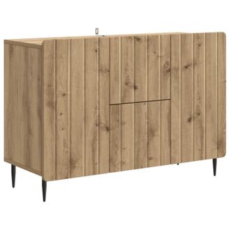 vidaXL Aparador Roble Artesanal 89 X 34,5 X 62 Cm Madera De Ingenier&iacute;a Vidaxl