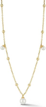 Sphera Milano Cultured Pearl Shaker Chain Necklace in Gold at Nordstrom Rack