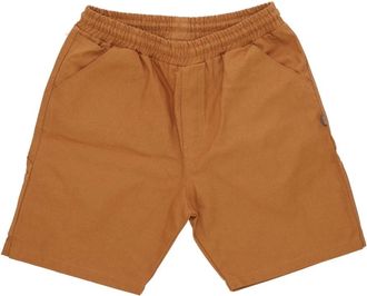 Dolly Noire Canvas Timmerman Shorts met Gereedschapszakken - Heren - Korte Broeken - Bruin - XL - Katoen - Korte Broeken