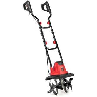 Costway Zappatrice elettrica pieghevole con cavo da 10 A, larghezza di lavoro 32 cm, profondit&agrave; di lavoro 22 cm, blocco di sicurezza, rossa