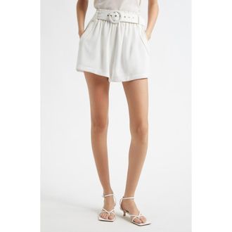 Ramy Brook Petra Belted Shorts in Ivory at Nordstrom Rack, Size Large