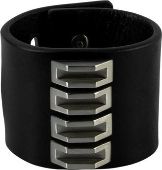 Parts Of Four Restraint Charm inverted-pyramid studs bracelet - Black