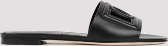 Dolce & Gabbana Black Leather Sandals