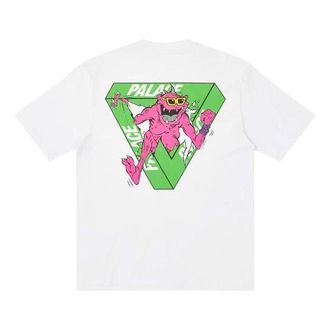 Palace x M-Zone Crossover Small Tri-Ferg Pattern Short Sleeve Unisex White P20TS087