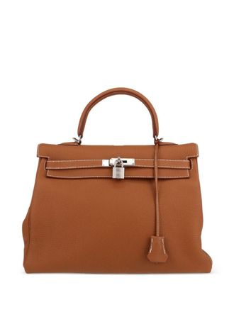 Hermès 2023 Kelly 35 two-way handbag - Brown