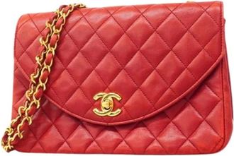 Chanel Pre-owned Shoulder Bags, female, Red, Size: ONE SIZE Pre-owned Vintage Shoulder Bag