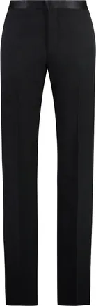Givenchy Black Flat Front Pants