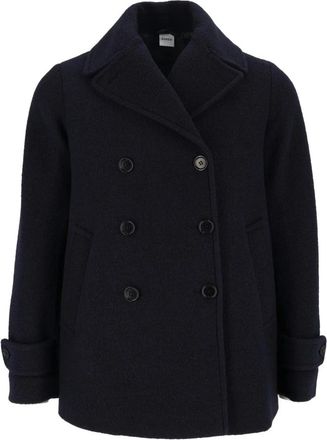 Aspesi Giaccone Mod. 0752 - Dames - Mantel - Blauw - M - Wol - Jassen