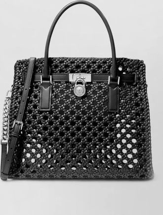Michael Kors tote bag detachable strap metal hardware