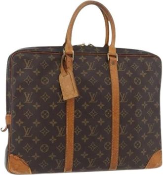 Louis Vuitton Pre-owned Handbags, female, Brown, Size: ONE SIZE Pre-owned Vintage Monogram Business Bag
