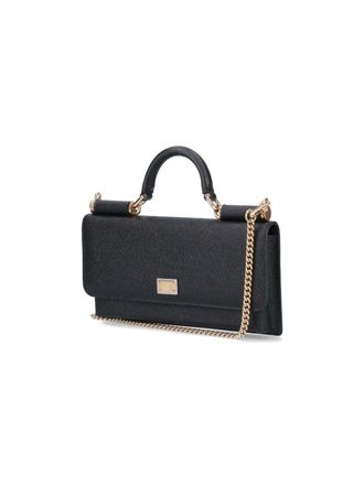 Dolce & Gabbana Womens Bags Black Calf Leather