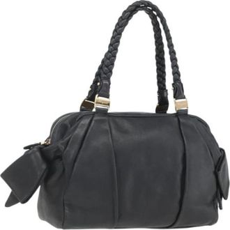 Ferragamo Pre-owned Leren Schoudertas - Dames - Vintage Handtas - Zwart - ONE Size - Leer - Vintage