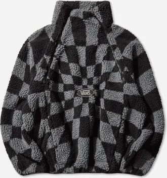 Vans Act of Disagreement Relief Check Fleece Jacket Smoked Pearl