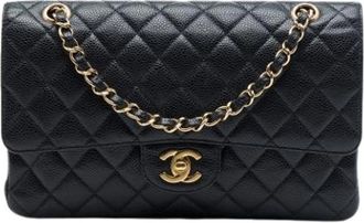 Chanel Pre-owned Classic Flap Schoudertas - Dames - Vintage Schoudertas - Zwart - ONE Size - Leer - Vintage
