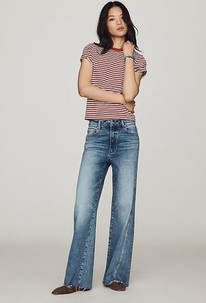 Paige Anessa Twist-Out High-Rise Wide-Leg Jeans