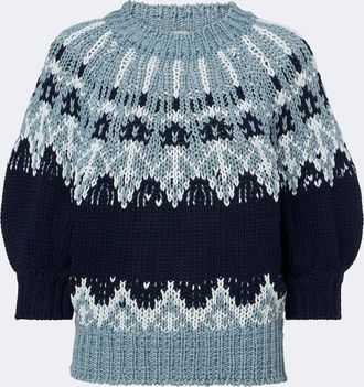 Altuzarra Marty Fair Isle cotton sweater