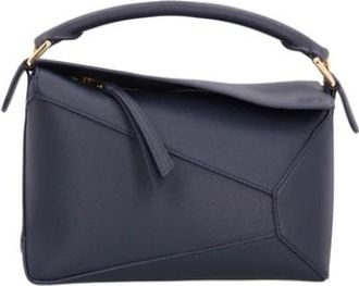 Loewe Puzzle Edge Small Bag - Dames - Handtassen - Blauw - ONE Size - Leer - Tassen