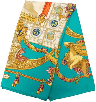 Herm&egrave;s Pre-owned Hermes Hommage a Charles Garnier Silk Scarf 90 Ladies QFC1STSOFD19TSBY