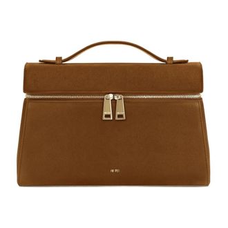 JW PEI Thea Grote Handtas - Dames - Handtassen - Bruin - ONE Size - Su&egrave;de - Tassen