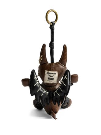 Zadig&Voltaire Voodoo Devil Vintage keyring - women - Buffalo Leather - One Size - Brown