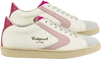 Valsport Schoenen, Dames, Veelkleurig, 39 EU, Gepolsterde Tong Bianco Rosa Sneakers